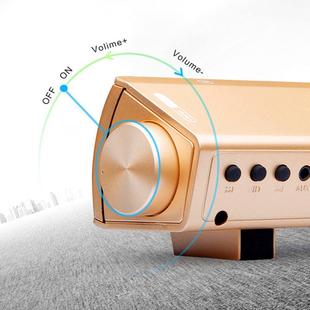 Speaker Spiker Soundbar Bluetooth Portable Remot Kontrol LP-S08
