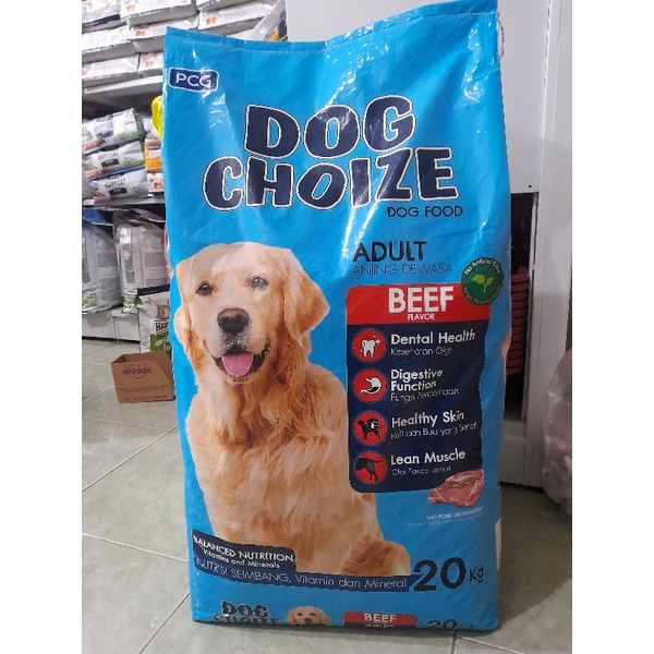 ( Grab/ Gojek) Makanan Anjing Dog Choize Beef 20 kg