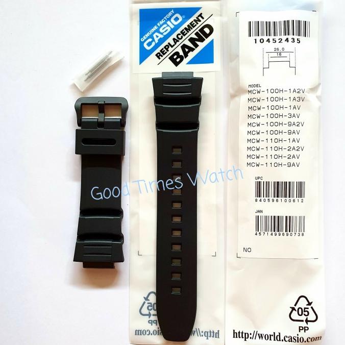 Strap Casio Mcw-100H / Mcw-110H / Mcw 100 Mcw 110 Casio Original Terbaru