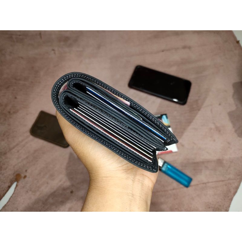 Dompet Kulit Pria 3 dimensi in1 100% kulit sapi asli