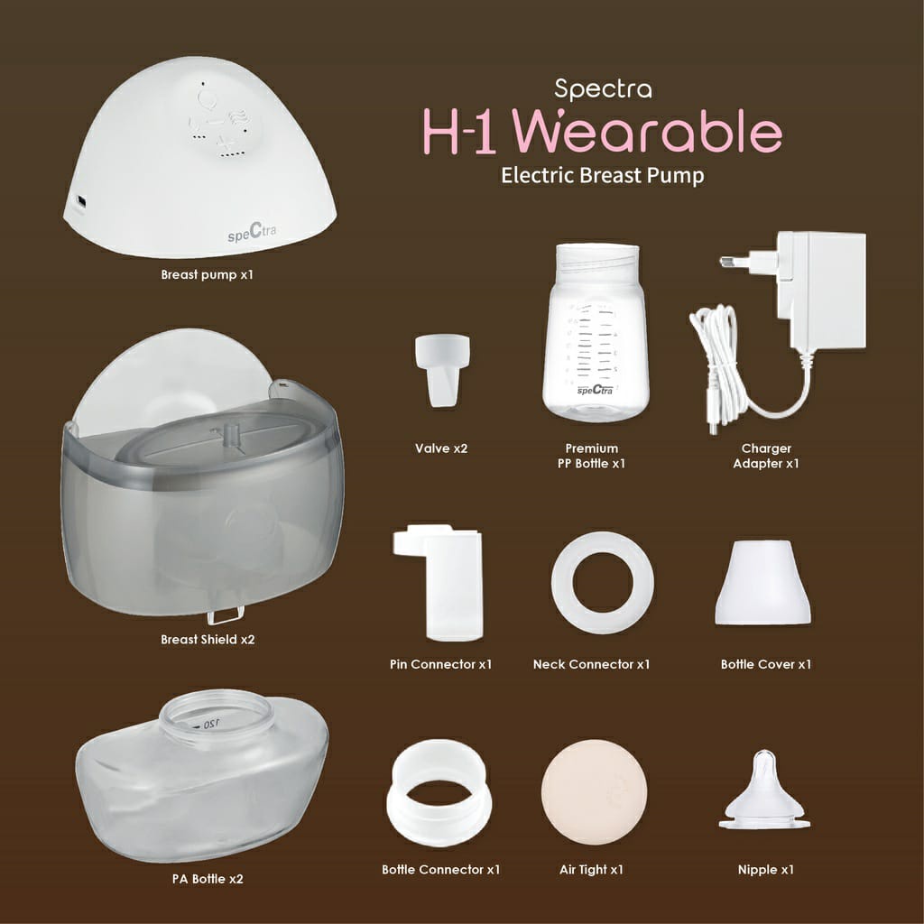 Spectra Wearable H1 Electick Breast Pump - Pompa ASI Elektrik