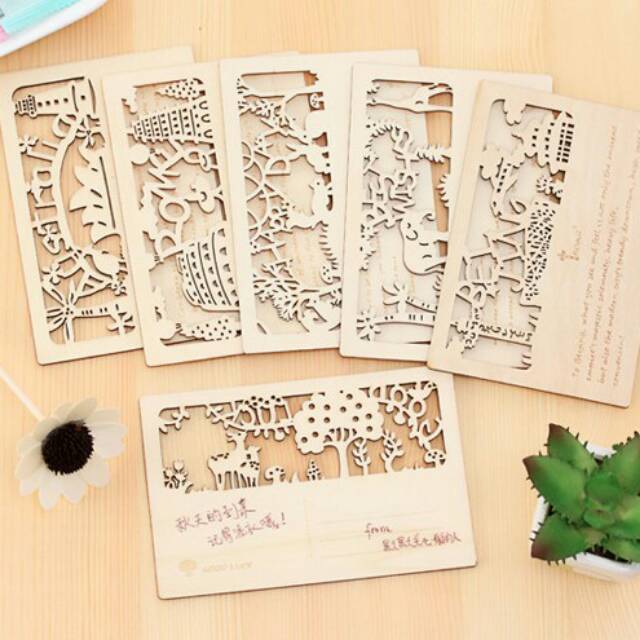 

Kartu Ucapan/ Kartu Pos Ukiran Unik