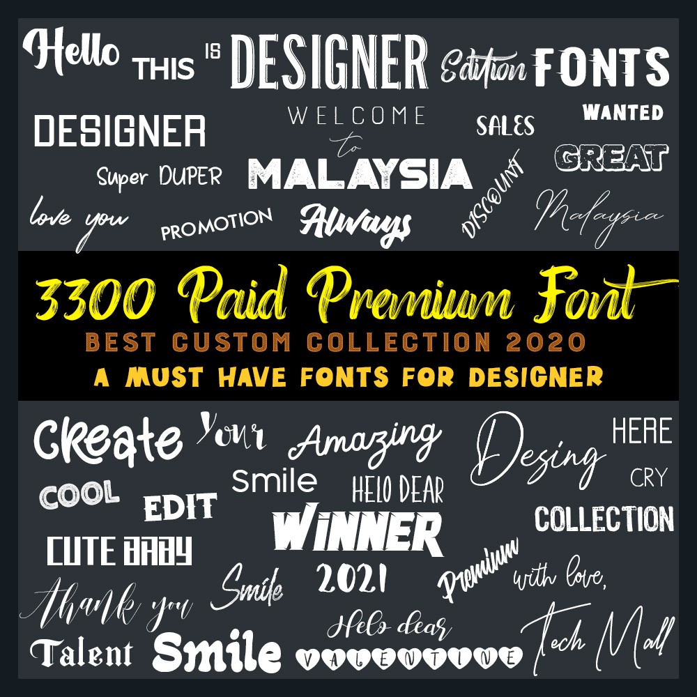 

NS 3300+ Premium Fonts Custom Collection Designer Edition