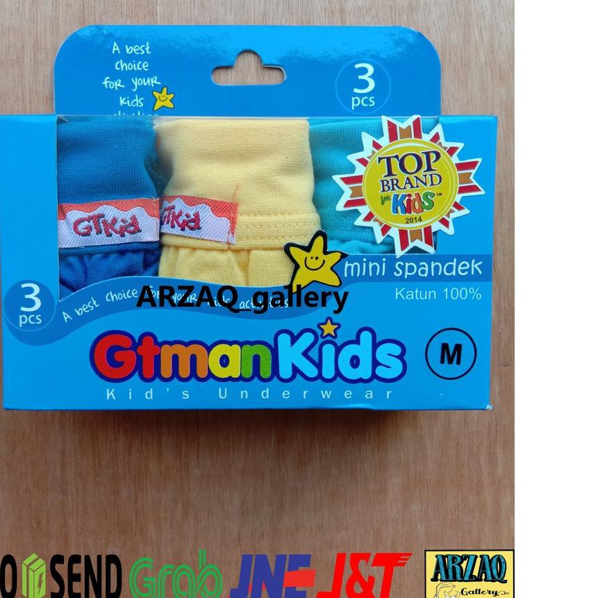 Produk Baru [ isi 3 ] GT MAN KIDS BIRU | Celana dalam gt man anak | CD GT man anak | GTman kids....