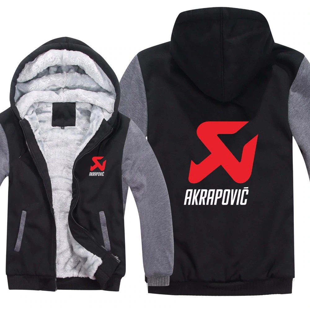 Terlaris Akrapovic Hoodies Jaket Musim Dingin Pria Kasual Wol Liner Bulu Akrapovic Kaus Hoody Diskon