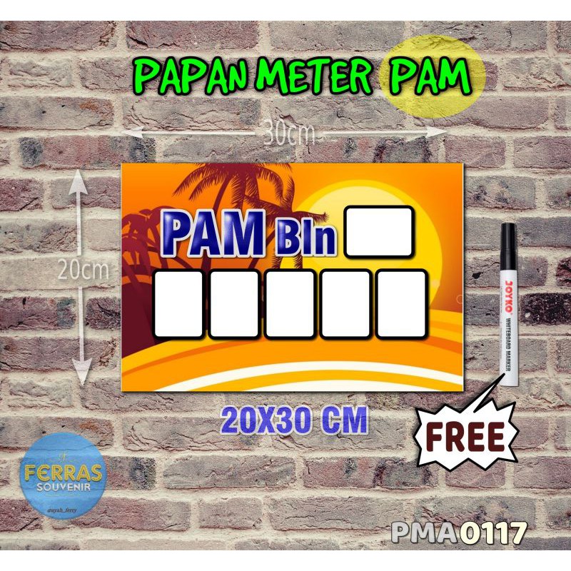 

Ferras Papan Meter Listrik PLN PAM motif Unik - Floral 17