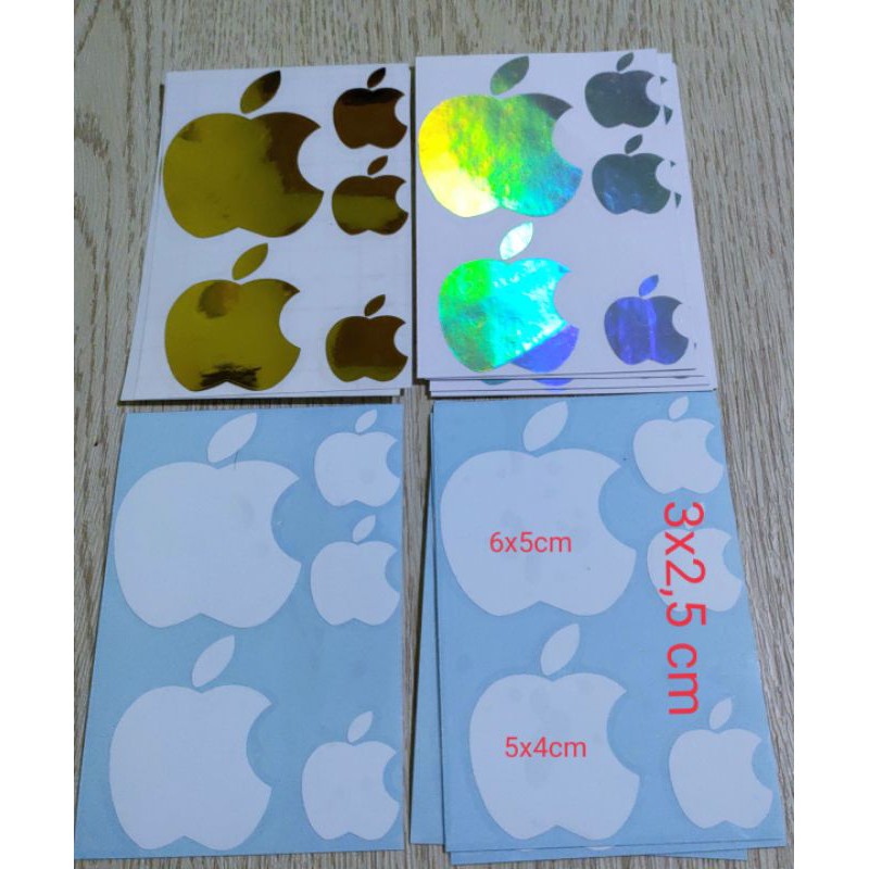 STICKER APPLE CUTTING STIKER MURAH