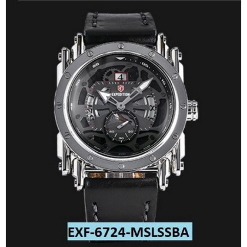 JAM TANGAN PRIA BAGUS EXPEDITION 6724MC | E 6724 SILVER PRIA ORIGINAL