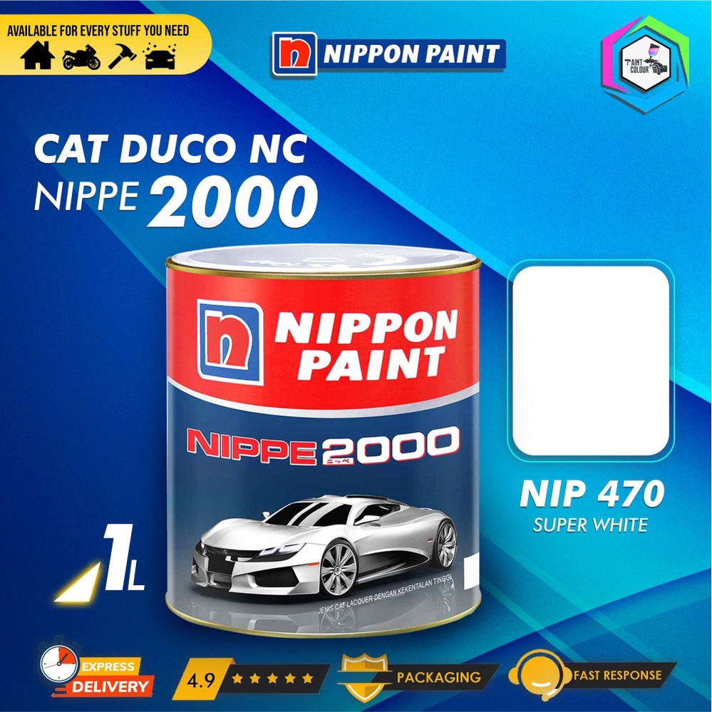 Jual Cat Duco Nippon Paint Nippe 2000 470 Super White Shopee Indonesia