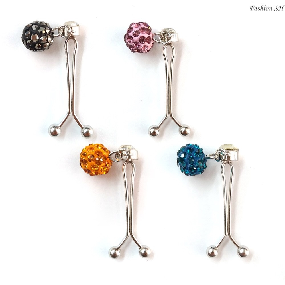 6pcs Bros Klip Bola Gantung Warna Campur Untuk Hijab / Syal M20007-6PCS