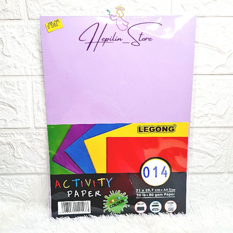 Kertas HVS Warna A4 80 gsm / Kertas Print Warna / Kertas Fotocopy Warna A4 / Activity Paper