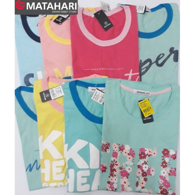 9 16Y NEVADA  JUNIOR Brand Matahari Murah Kaos  Atasan 