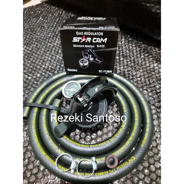 Regulator Tabung gas Lpg Star cam selang gas lpg 500 psi 3 lapis Standar Iso 3 lapis