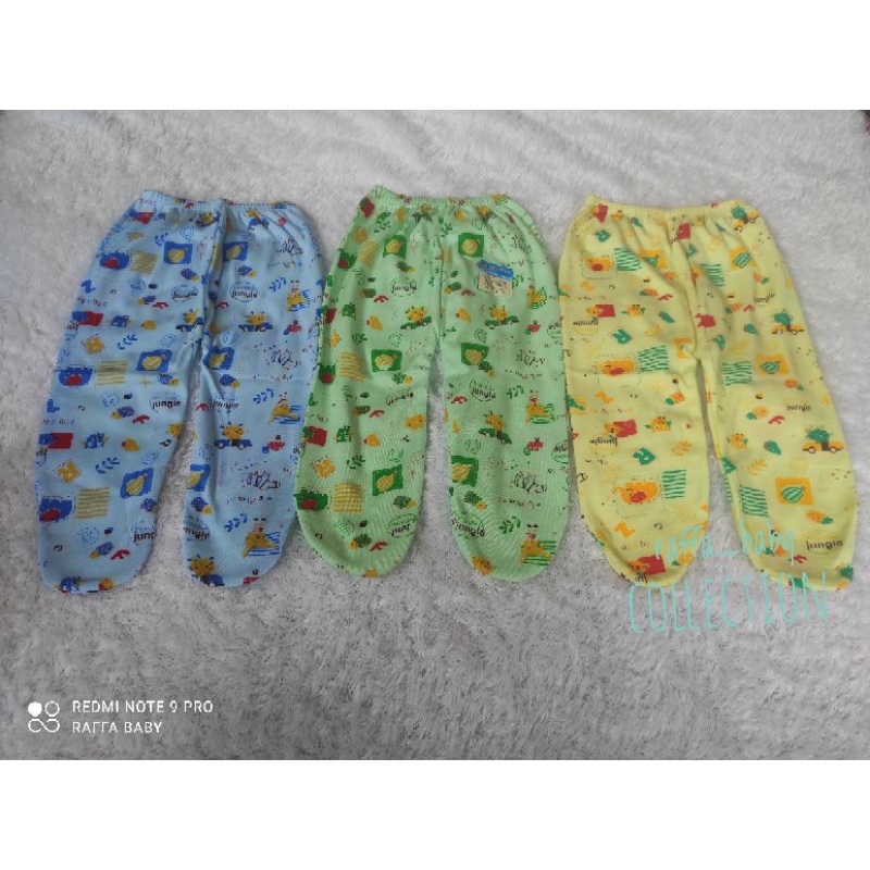 ISI 3pcs ,,CELANA SELEK BAYI/CELANA PANJANG TUTUP KAKI BAYI MOTIF