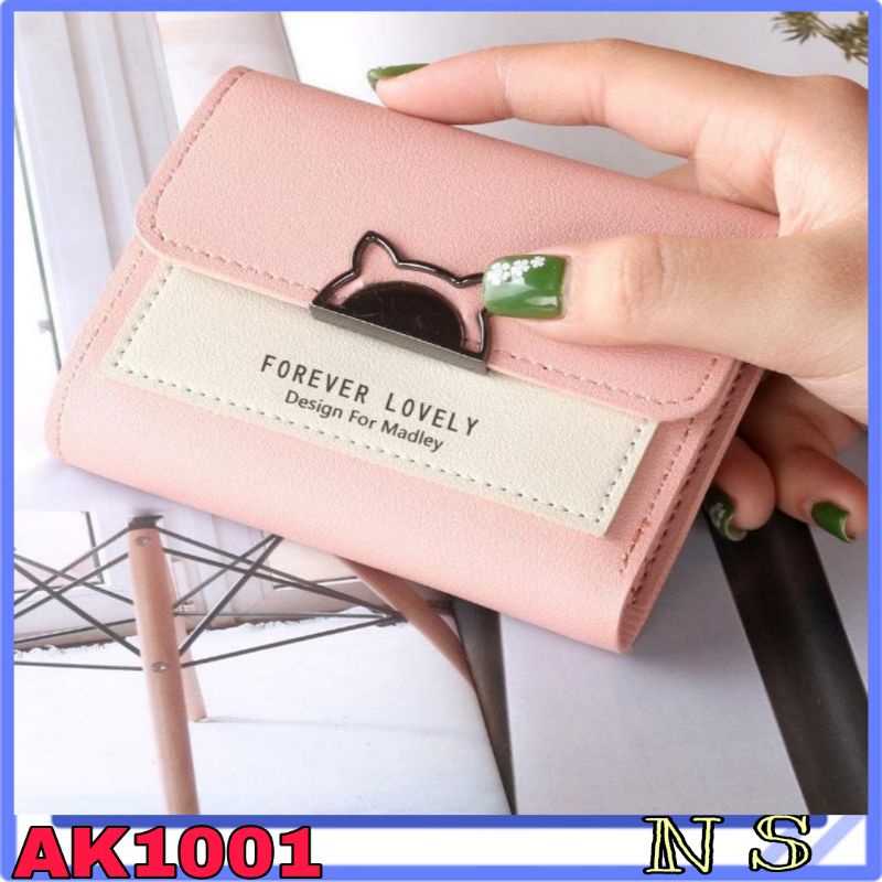 AK1001. Dompet lipat wanita Dompet mini import murah