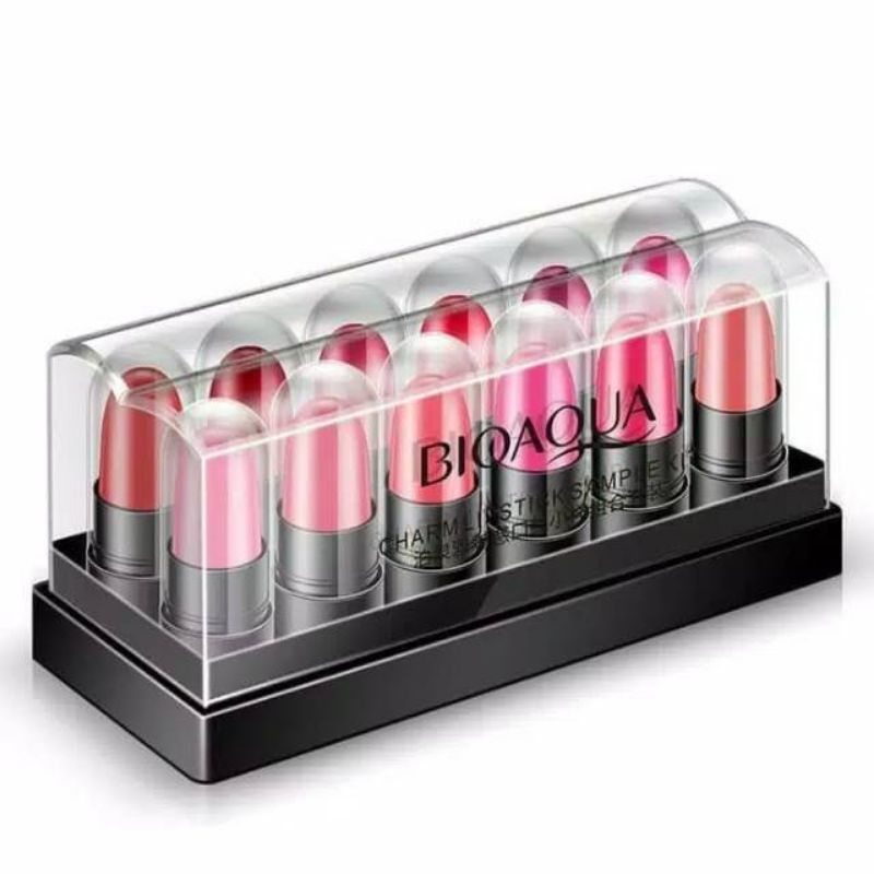 Medan Termurah Set Box Isi 12 Lipstick charm mini isi 12 in 1 Lipstik sample kit