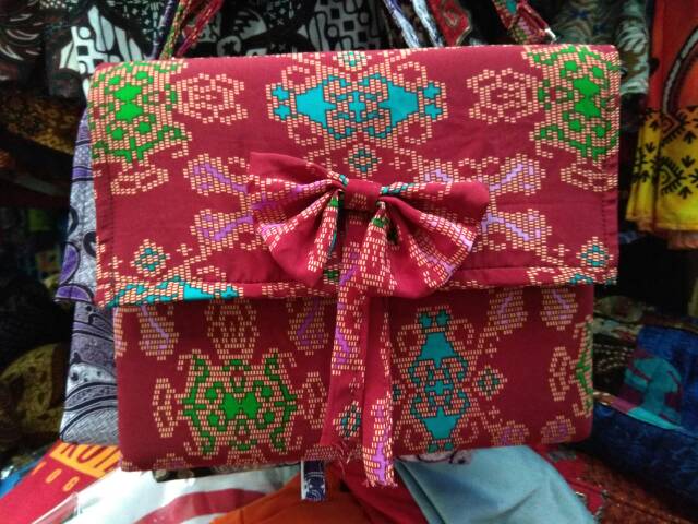 TERMURAH! TERLARIS! TAS BATIK SELEMPANG UKURAN 25 X 15 DENGAN PITA