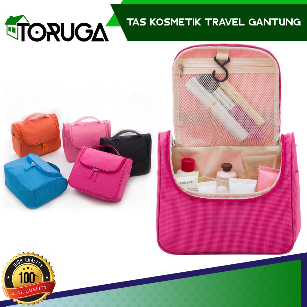 New Korean Toiletries Bag Travel - Tas Dompet Kosmetik Makeup Gantung