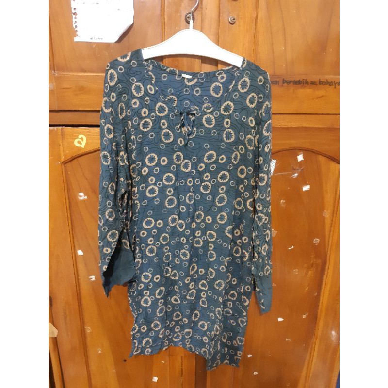 TUNIK BIGSIZE WARNA HIJAU LUMUT BATIK