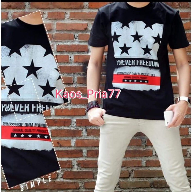 baju kaos kaos pria kaos tebal kaos bombogie