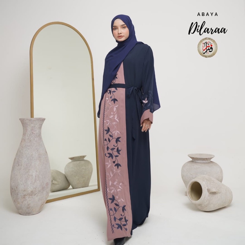 Abaya Dilaraa Fursan saudi Komb Bordir By Farza collection
