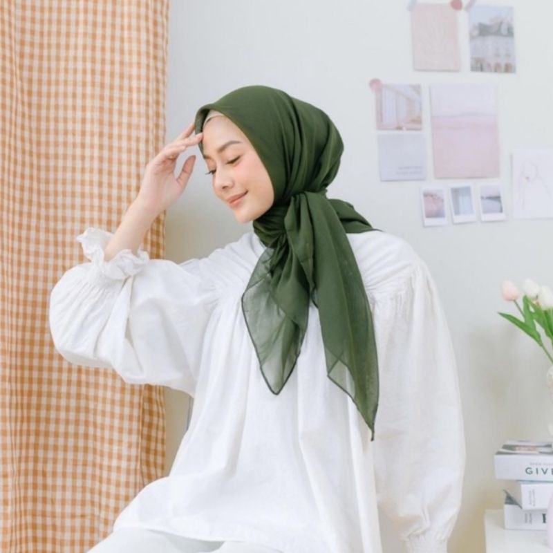 HIJAB SEGI EMPAT PARIS PREMIUM,PARIS POLOS KW2,SEGI EMPAT PARIS ORIGINAL