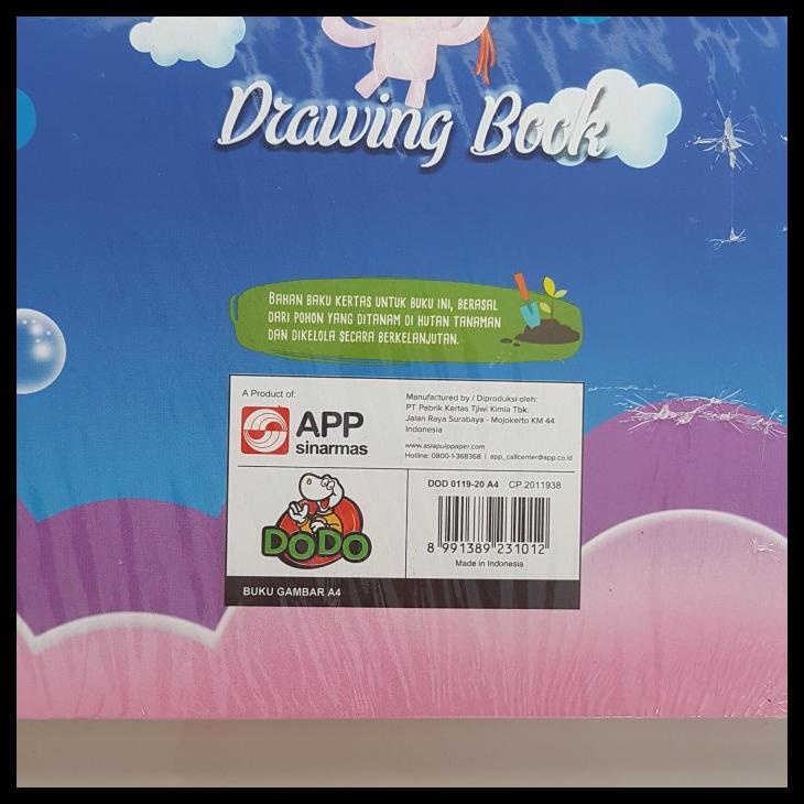 

Buku Gambar Dodo Sinar Dunia 20X30Cm 8 Lembar 1 Pack Isi 10