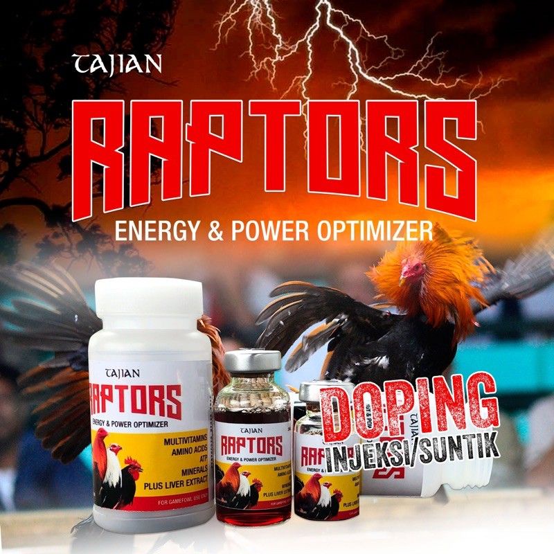 RAPTORS TAJIAN Doping ayam petarung - Isi 10ML