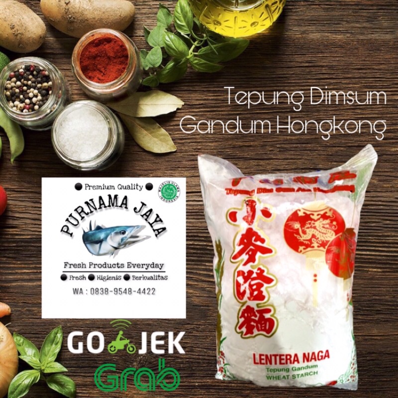 

tepung dimsum ala hongkong / gandum / wheat starch / lentera naga 454g