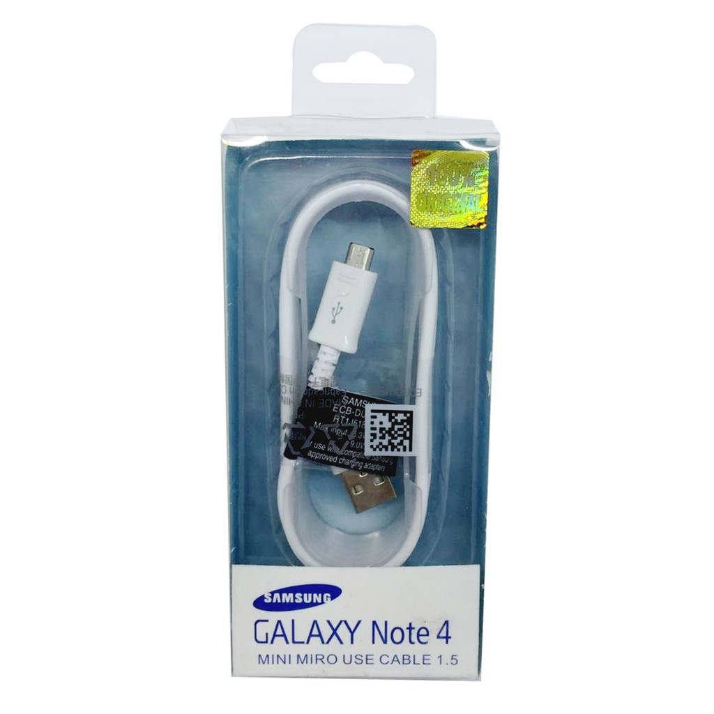 KABEL DATA SAMSUNG NOTE 4 FAST CHARGING PACKING DUS ORIGINAL