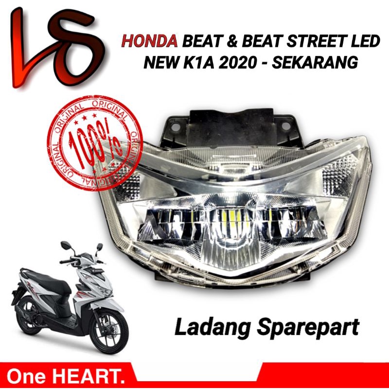 Reflektor Lampu depan Beat New Beat Street LED 2020 2021 2022 2023 K1A Original