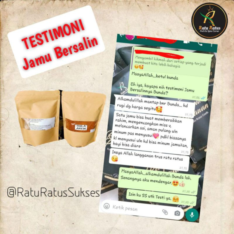 Jamu Bersalin Ratu Ratus