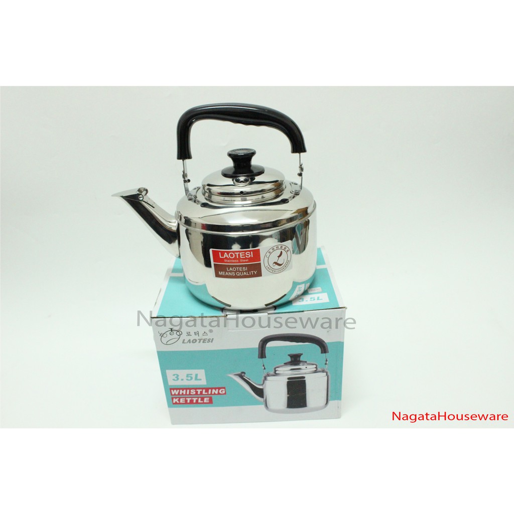 Teko Siul Bunyi Whistling Kettle Korea Stainless 304 3.5L KL-1 Ceret Kendi Promo Diskon Murah