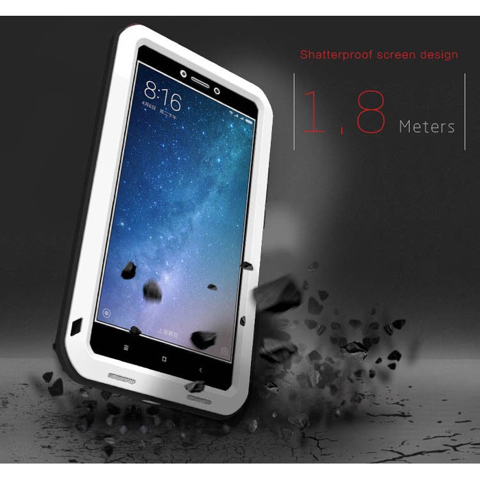 HARDCASE COVER LOVE MEI LUNATIK ALUMINIUM METAL XIAOMI MAX 2, MIMAX 2