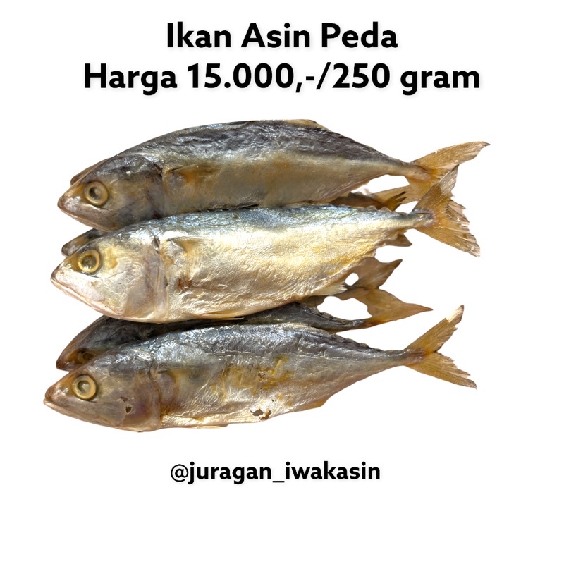 

ikan asin peda / kemasan 250 gram / juragan iwak asin