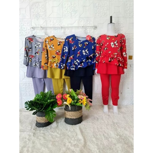 setelan andin anak perempuan terbaru / baju anak perempuan masa kini /setelan anak perempuan usia 2 