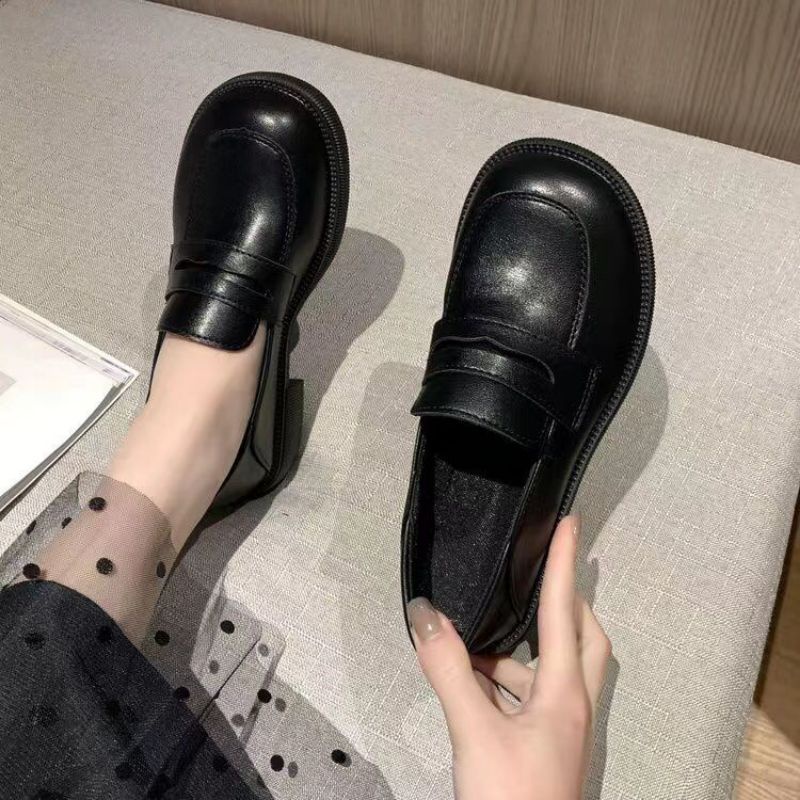 Permata Loafers Shoes Women Import 801 Sepatu Wanita Loafers Kulit Korean Style Quality Premium