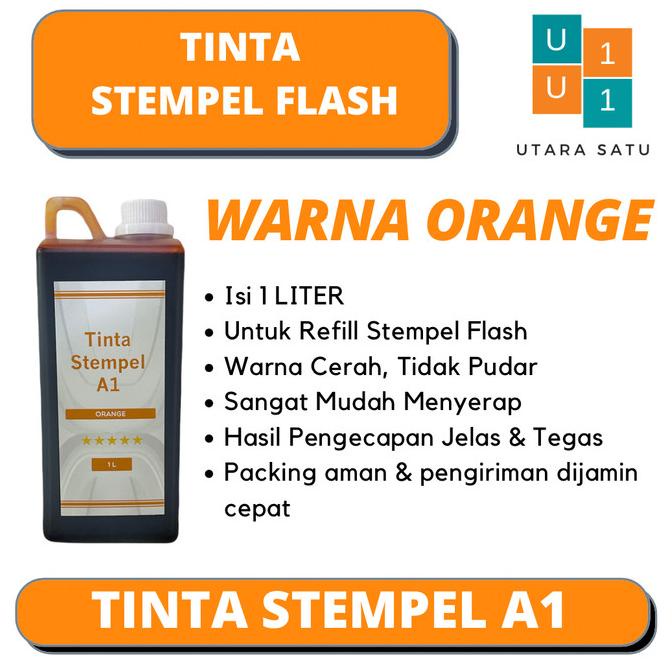 

Tinta Stempel Flash Warna Orange 1 Liter
