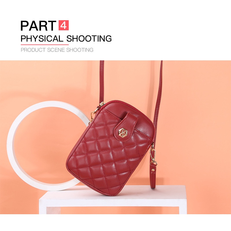 BOISEEN N1890 Tas Selempang Wanita Dompet Panjang Wanita Dompet Handphone Sling Bag WATCHKITE WKOS