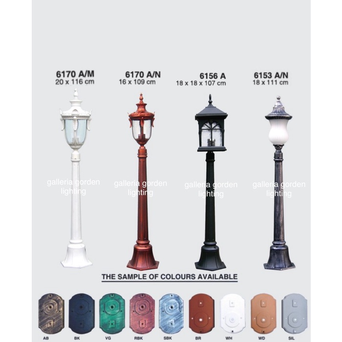 lampu taman outdoor dekorasi taman