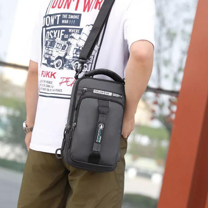 Top Sale Tas Selempang Haoshuai 1100-1 Pria Bisa Wanita Tas Anti Air JAY_STORE123  New Model 2020 HO