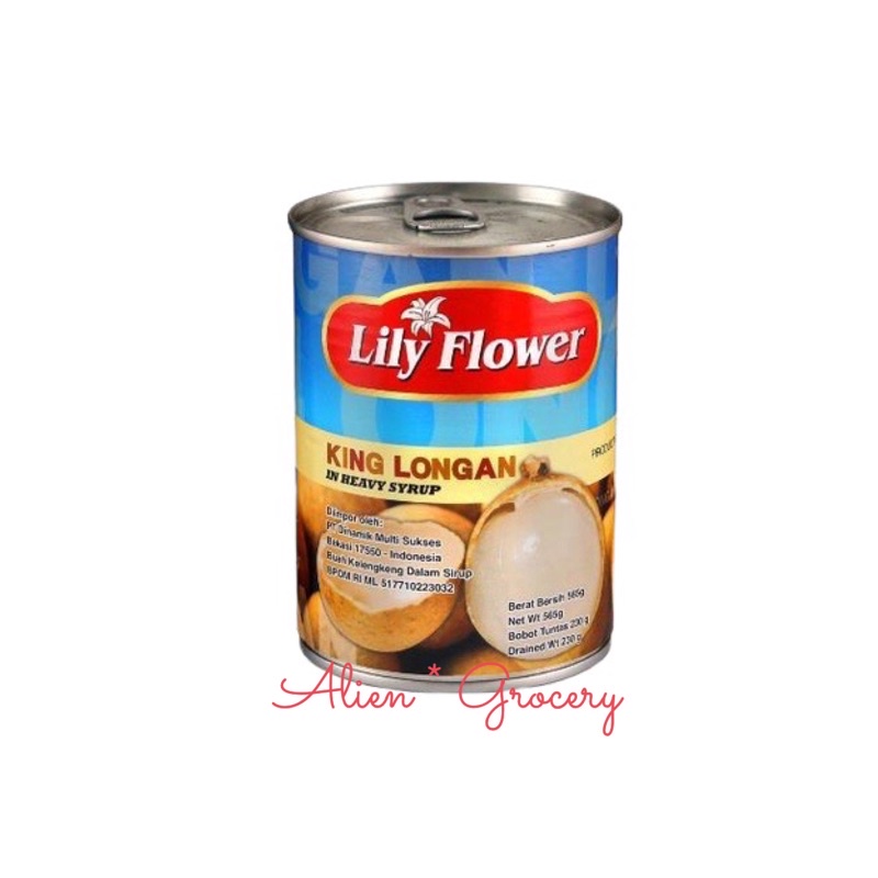 LILY FLOWER Longan Lengkeng In Syrup 565gr