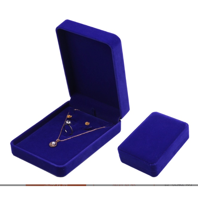 Kotak Set Besar Perhiasan Beludru / Jewelry Box Cincin, Anting, Kalung, Aneka Warna / Unik Lucu untuk Tempat Wadah Seserahan / Akad Pernikahan / Hantaran Tunangan Harga Paling Murah cocok untuk Aksesoris Emas Berlian/ Perak Permata