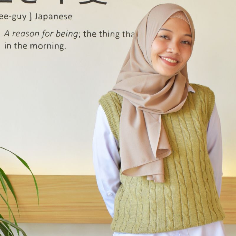 Vest rompi rajut | Vest Rajut Korea Yeoreum | Rompi Rajut V Neck |vest rompi cable|vest rajut wanita