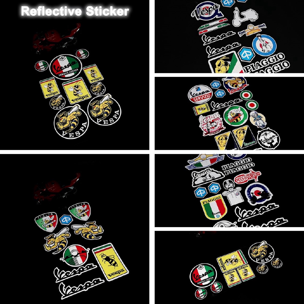 Stiker Reflektif Untuk Piaggio Vespa Gts Gtv Lxv Lt Px Primavera 50 125 150 200 250 300 300ie