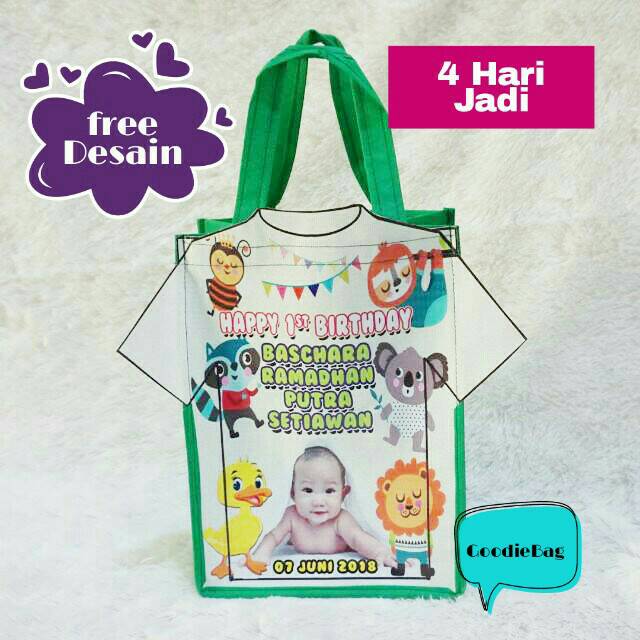 

tas ulang tahun/ tas souvenir ultah / GoodieBag pesta