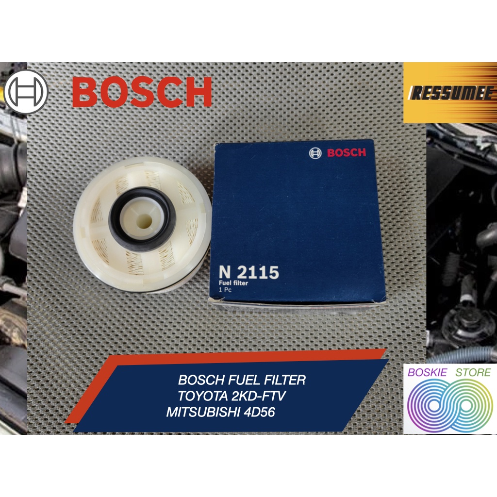 Filter Solar Fortuner Innova Hilux 2KD Mitsubishi Pajero 4D56 Bosch Fuel Filter