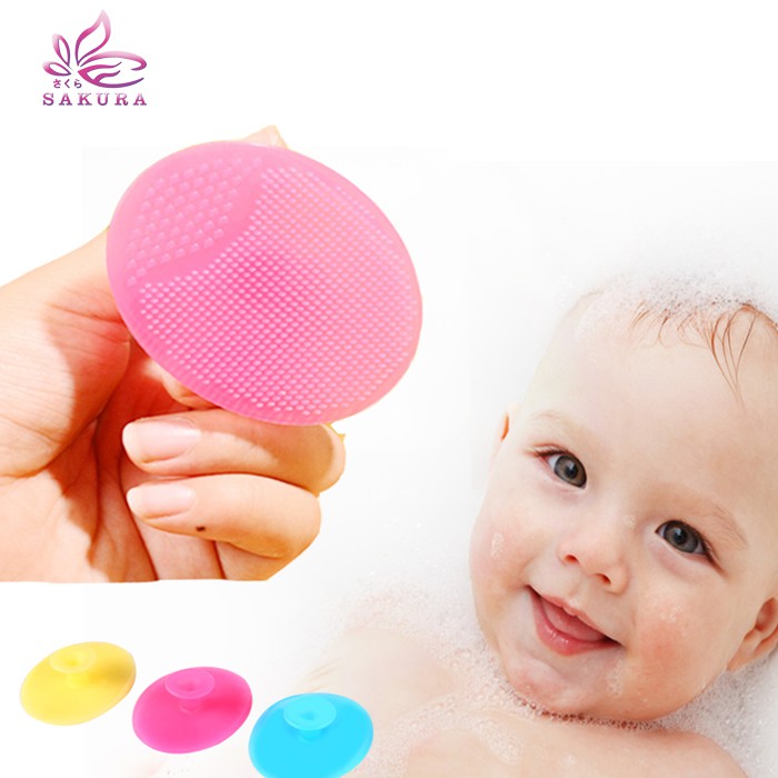 SIKAT KEPALA BAYI SILIKON Silicone bath brush Baby -SOSOYO