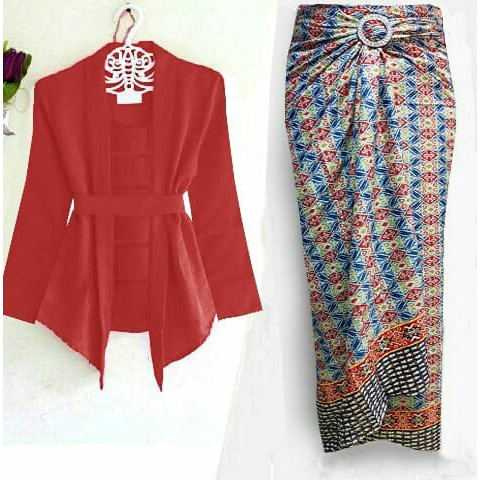iv St Kebaya Modern batik rok setelan pakaian muslim wanita baju