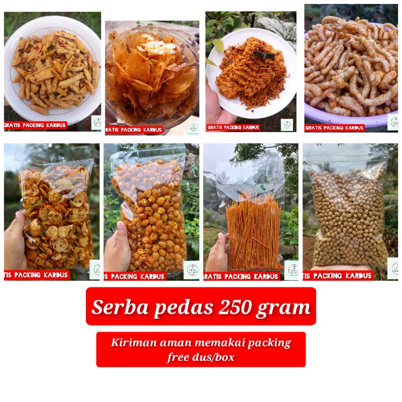 

SNACK SERBA MURAH,SERBA PEDAS,SERBA 250 GRAM